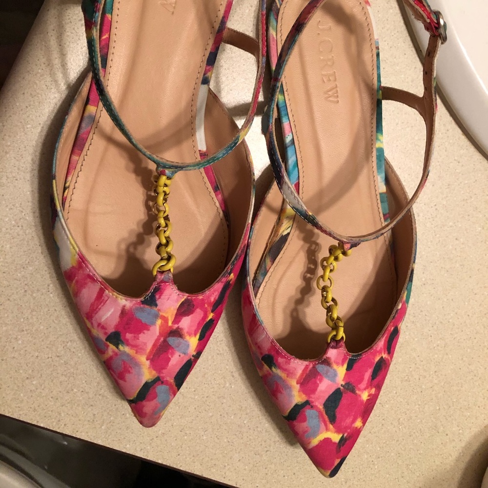 J Crew chained flats sz 6.5